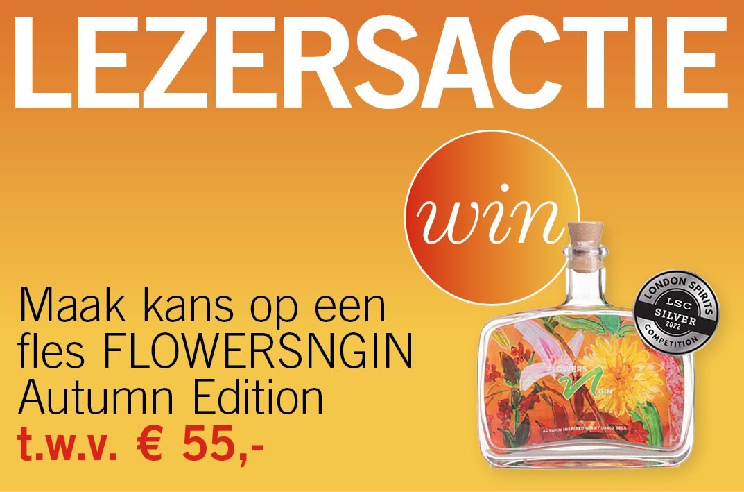 Maak kans op een fles FLOWERSNGIN Autumn Edition t.w.v. € 55,-